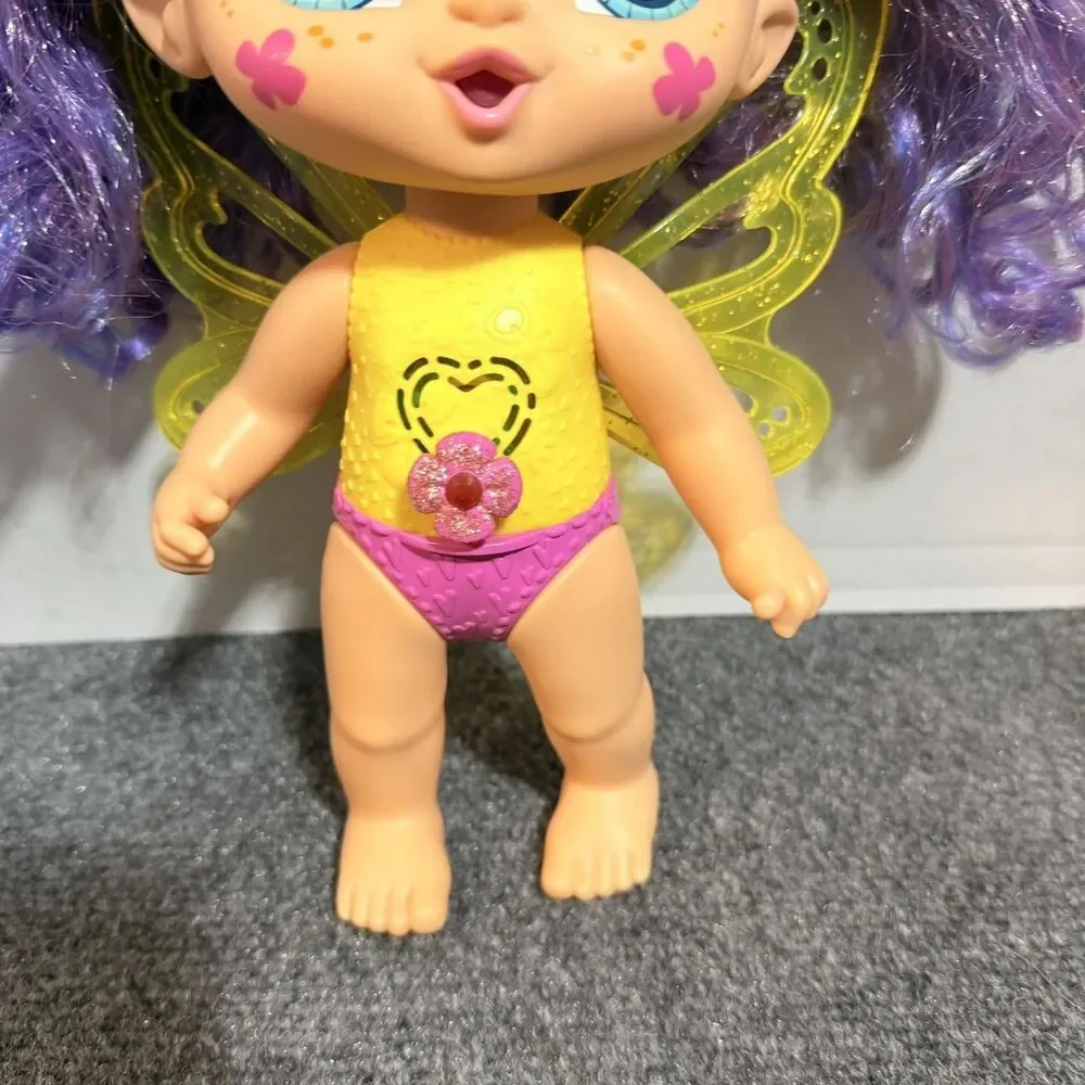 Hasbro Baby Alive Fairy Doll Purple Hair Wings 9 Inch Interactive Toy 2021